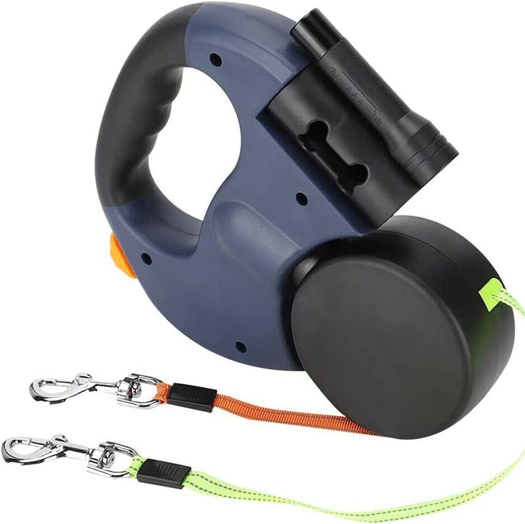 Dual Retractable Dog Leash 3m, Anti-Tangle Automatic Traction Rope for Two Pets Dual Retractable Dog Leash 3m, Anti-Tangle Automatic Traction Rope for Two Pets
