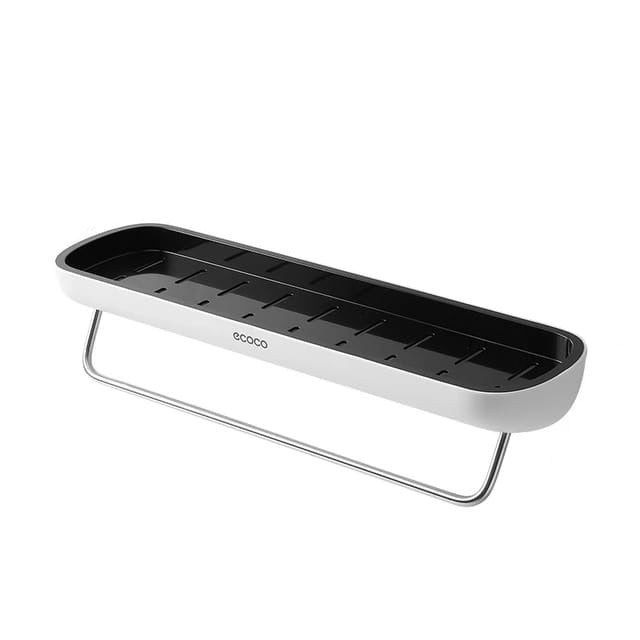 ECOCO Wall Mounted Punch Free Bathroom Storage Shelf Organizer Rack ECOCO Wall Mounted Punch Free Bathroom Storage Shelf Organizer Rack