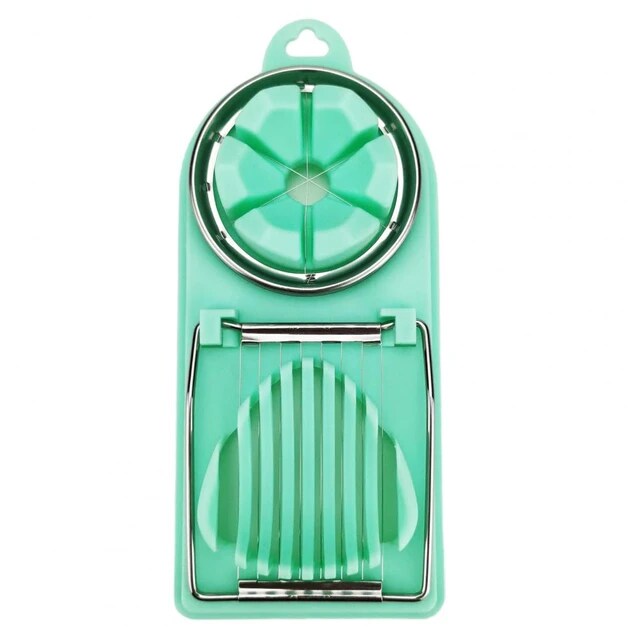 Green Heavy Duty Manual Egg Slicer.