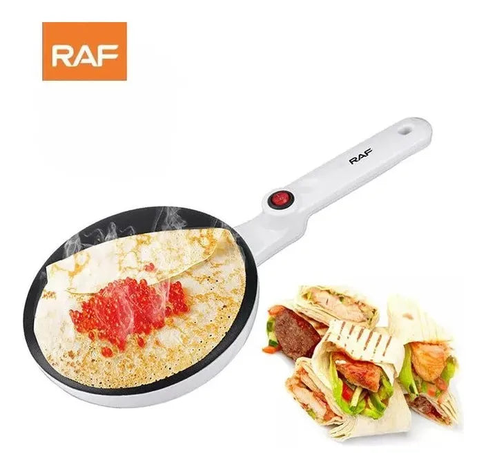 Electric Crepe Maker with Food In Making.
