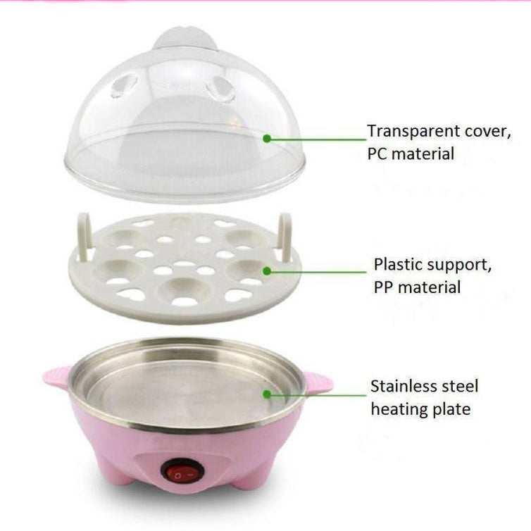 Parts Details Of Electric Egg Poacher Steamer.