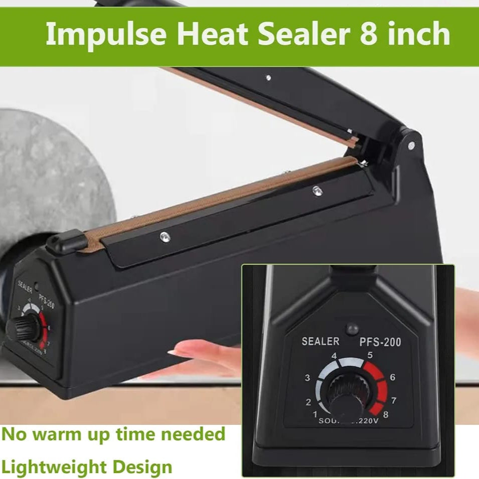 A Electric Heat Impulse Plastic Bag Sealer.