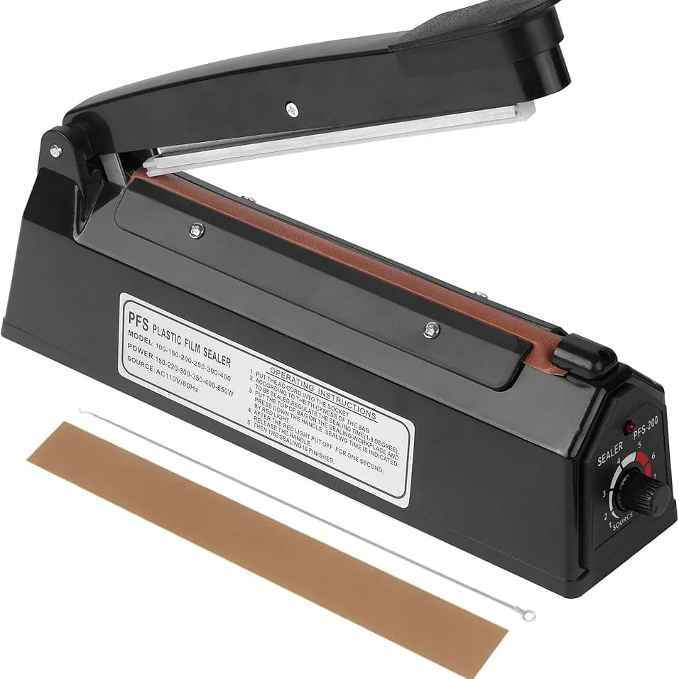 An Electric Heat Impulse Plastic Bag Sealer.