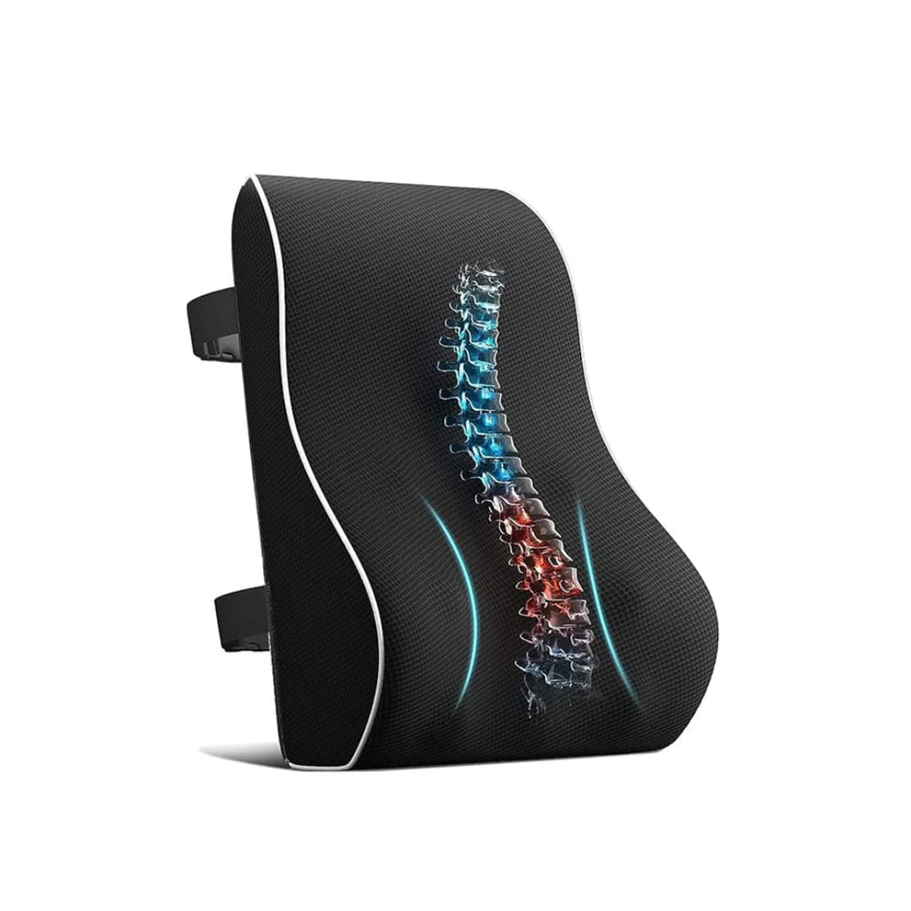 Ergonomic Lumbar Support Cushion, Memory Foam Back Support for Car & Office Chair Ergonomic Lumbar Support Cushion, Memory Foam Back Support for Car & Office Chair