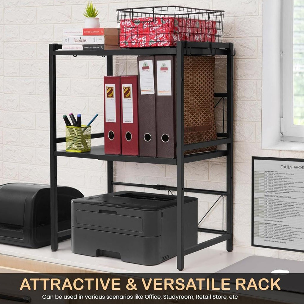 Over Rack Shele Multipurpose Storage Organizer Stand, Expandable Microwave Oven Rack S