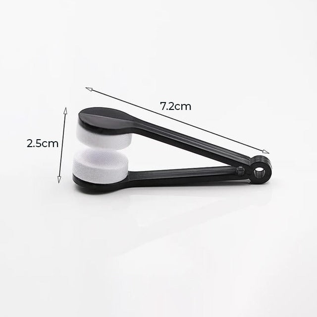 Microfiber Eyeglass Cleaning Tool  with  its size