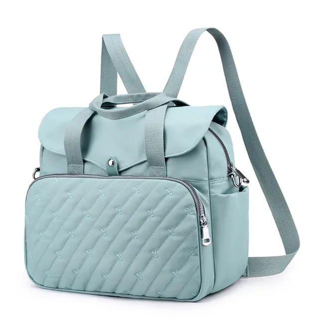 A Blue Fashionable Baby Diaper Bag.