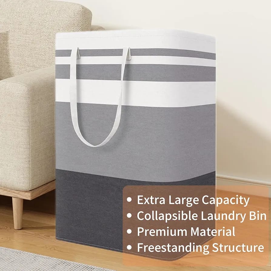 Foldable Cloth Storage Laundry Bin, Multi-functional Storage Basket For Bedroom, Babyroom Foldable Cloth Storage Laundry Bin, Multi-functional Storage Basket For Bedroom, Babyroom