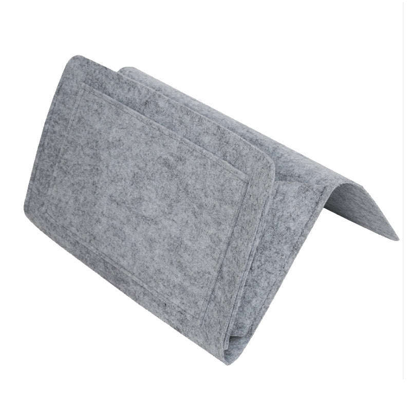 Felt Bedside Storage Bag - Sofa Bed Hanging Pocket Organizer for Remote, Books, Laptop Felt Bedside Storage Bag - Sofa Bed Hanging Pocket Organizer for Remote, Books, Laptop