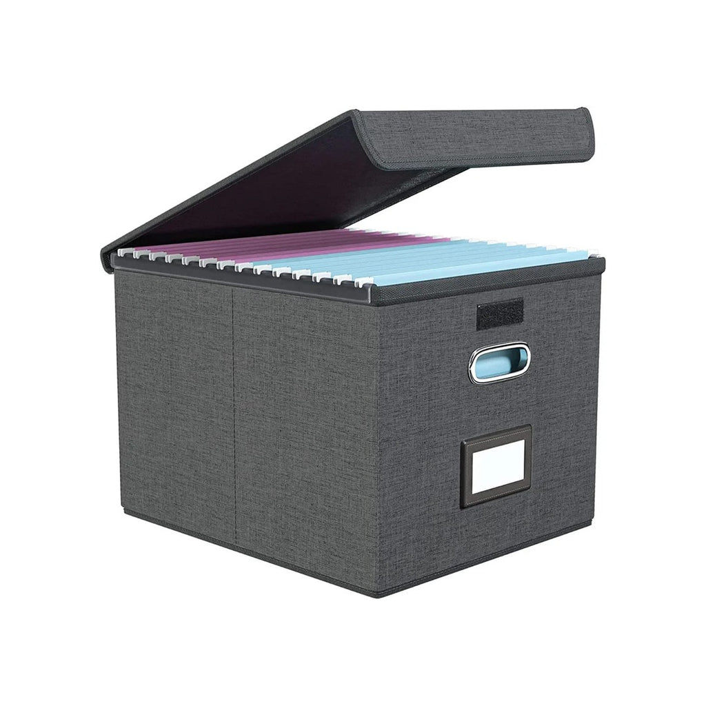 File Organizer Box, Collapsible File Storage Container File Organizer Box, Collapsible File Storage Container