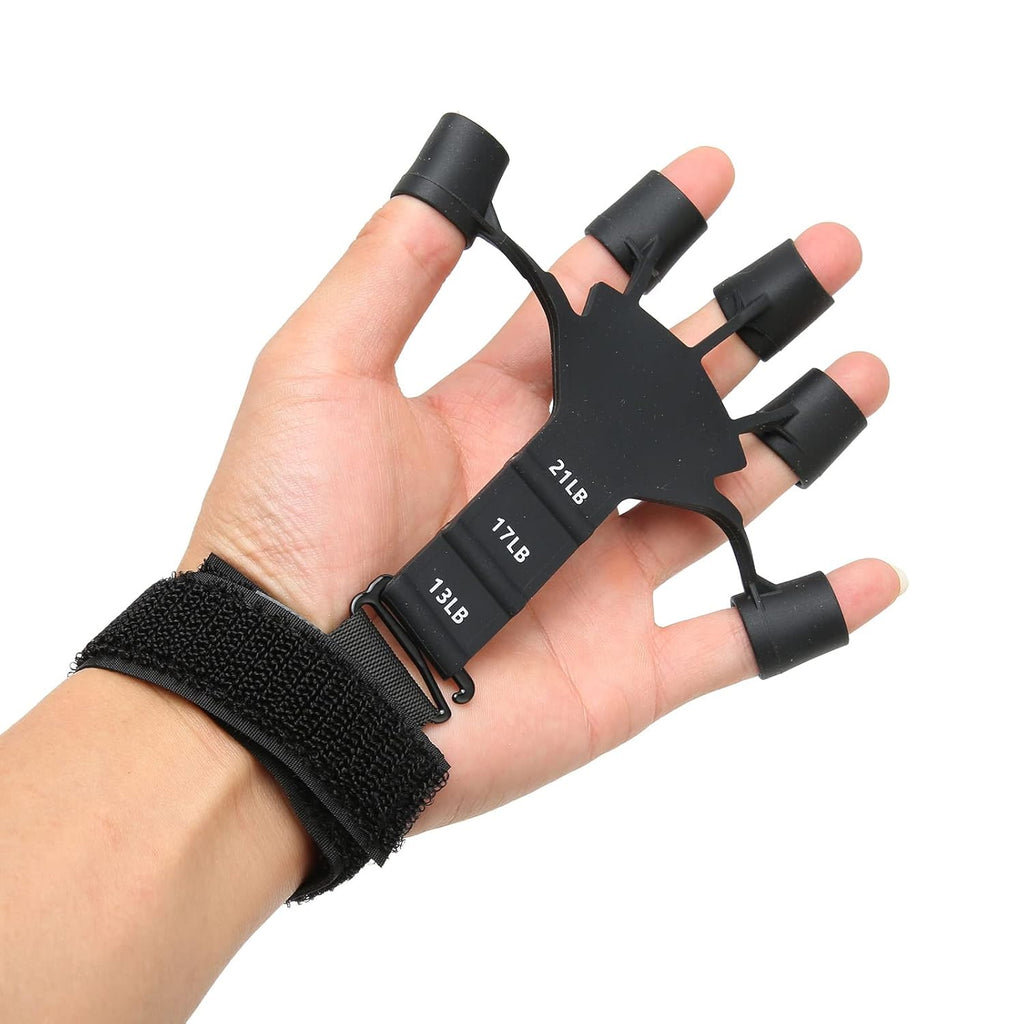 Finger Grip Strength Trainer – 1 Pair Silicone Finger Exerciser for Musicians & Athletes Finger Grip Strength Trainer – 1 Pair Silicone Finger Exerciser for Musicians & Athletes
