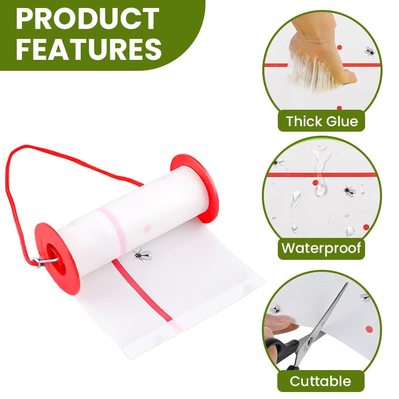 Flying Insect Glue Sticker, Chemical-Free Sticky Fly Trap for Home, Kitchen & Outdoor Use Flying Insect Glue Sticker, Chemical-Free Sticky Fly Trap for Home, Kitchen & Outdoor Use