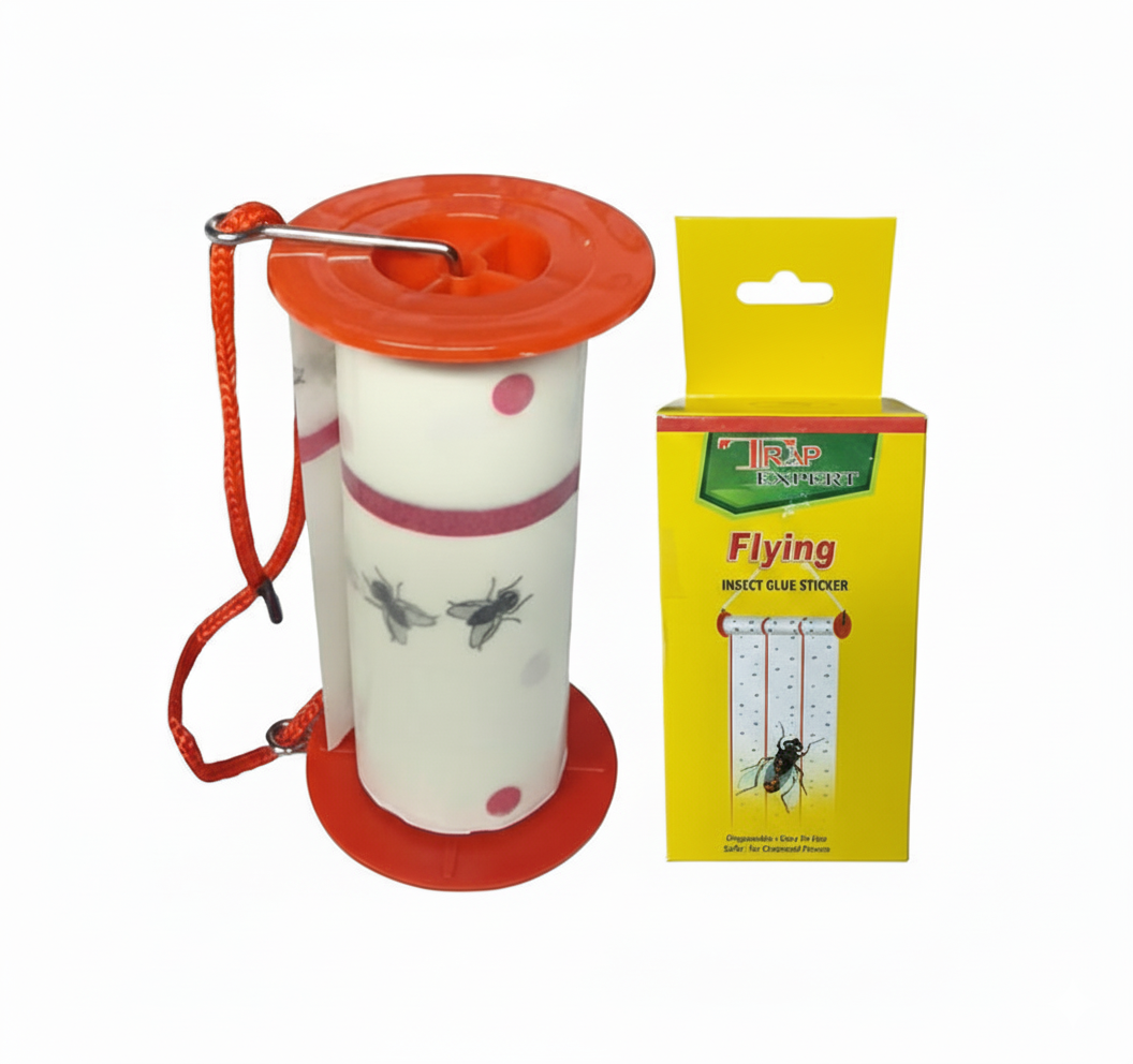 A Flying Insect Glue Sticker with its Pack.