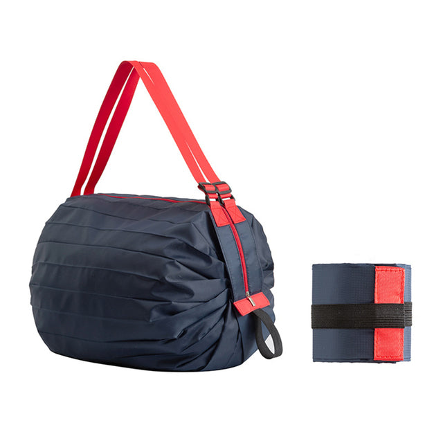 Reusable Foldable Shopping Bag in dark blue color