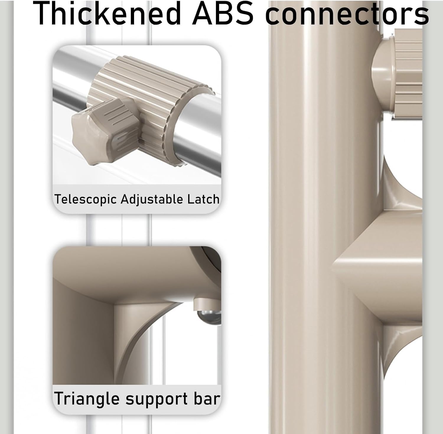 Connectors Of Foldable Cloth Drying Stand.