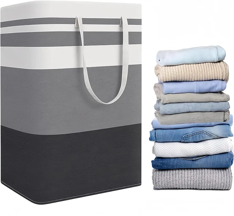 Foldable Cloth Storage Laundry Bin, Multi-functional Storage Basket For Bedroom, Babyroom Foldable Cloth Storage Laundry Bin, Multi-functional Storage Basket For Bedroom, Babyroom