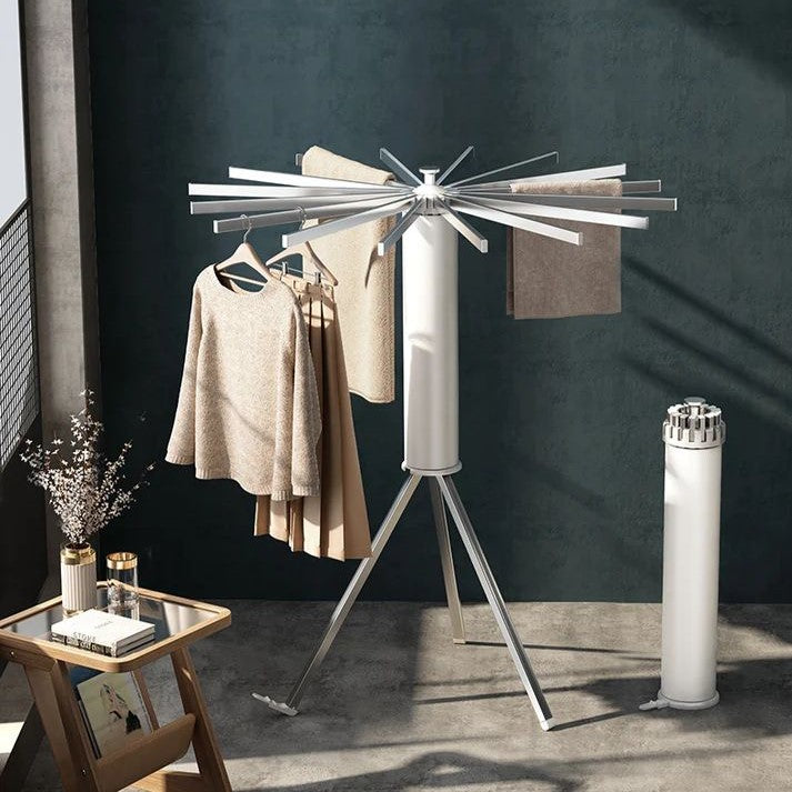 Foldable Clothes Hanger Airer, Umbrella-style drying