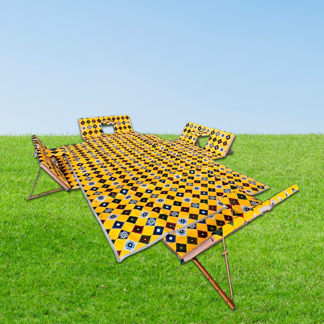 A Foldable Floor Seating Set.