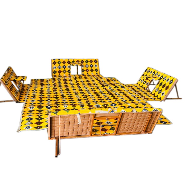 A Foldable Floor Seating Set.