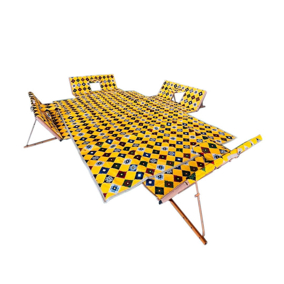 A Foldable Floor Seating Set.