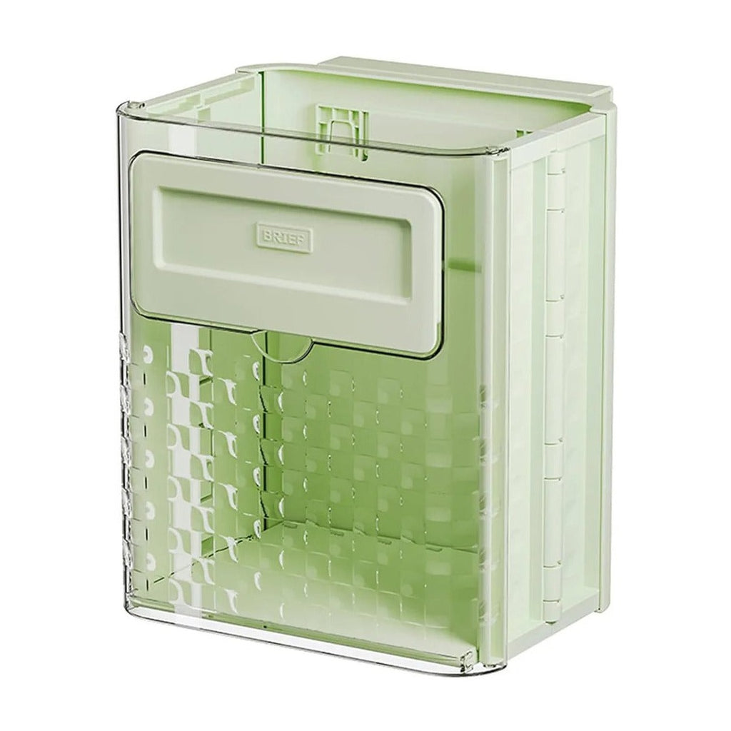 Foldable Hanging Kitchen Trash Can, Wall-Mounted Garbage Box, Kitchen Food Waste Bin Foldable Hanging Kitchen Trash Can, Wall-Mounted Garbage Box, Kitchen Food Waste Bin