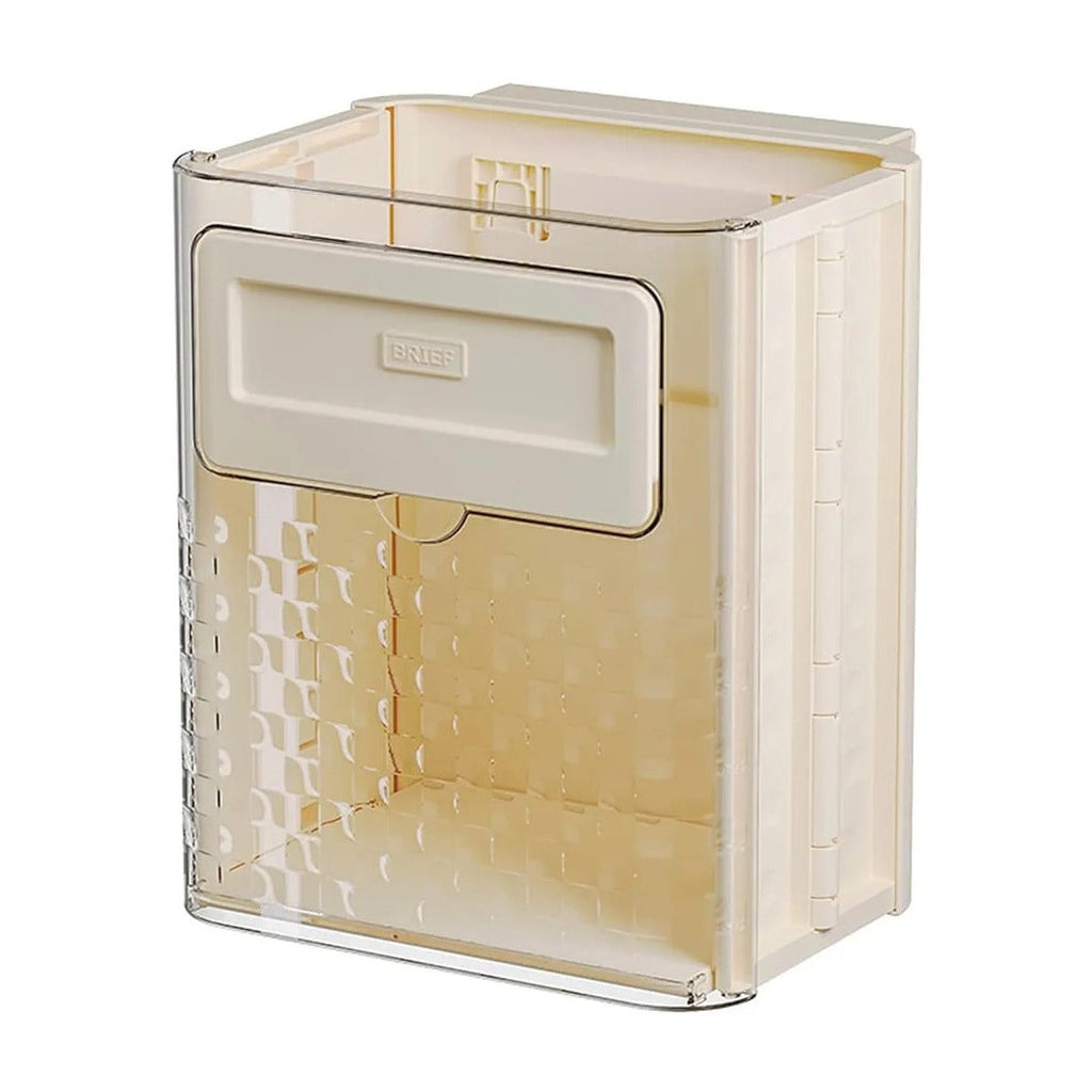 Foldable Hanging Kitchen Trash Can, Wall-Mounted Garbage Box, Kitchen Food Waste Bin Foldable Hanging Kitchen Trash Can, Wall-Mounted Garbage Box, Kitchen Food Waste Bin