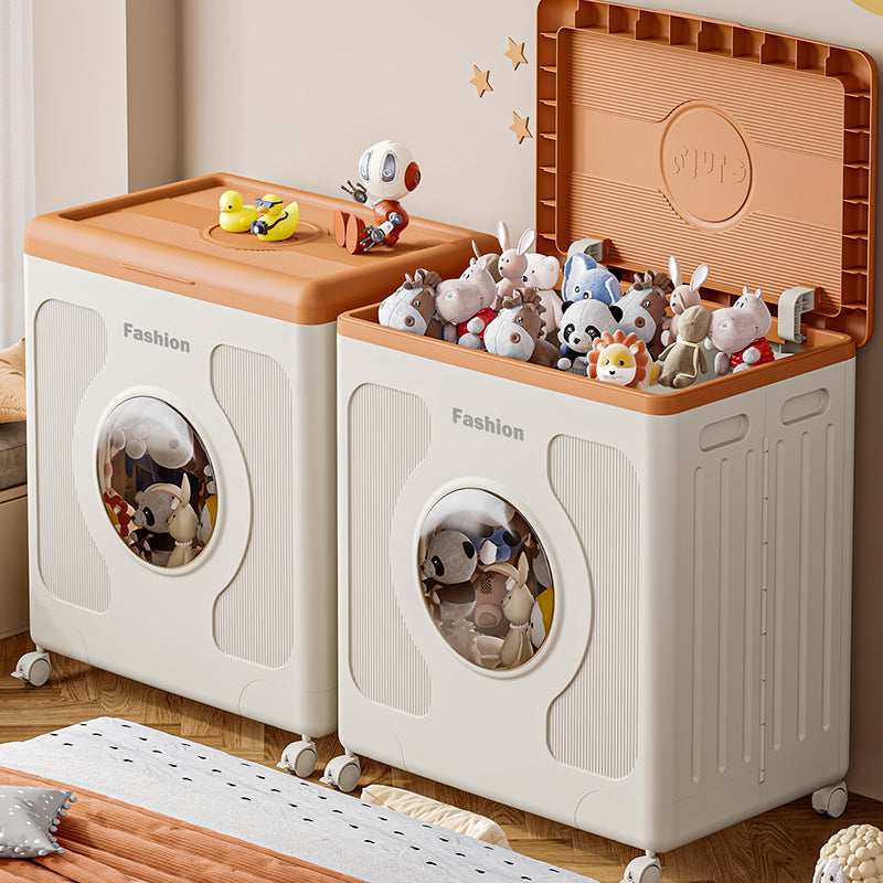 Foldable Storage Organizer Box is Organized with Toys.