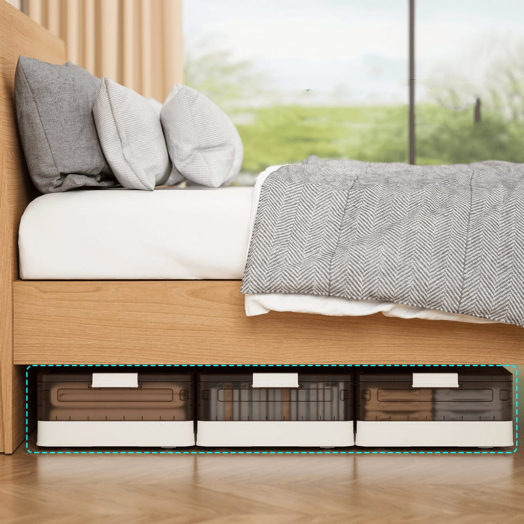 Foldable Under Bed Rolling Storage Organizer Container, Multi-purpose Storage Bin For Bedroom Foldable Under Bed Rolling Storage Organizer Container, Multi-purpose Storage Bin For Bedroom