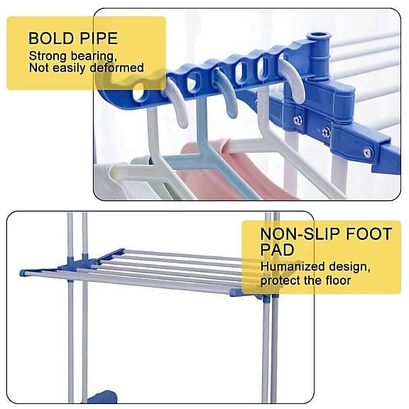 Parts Of  Folding 3 Layer Cloth Drying Rack Stand.