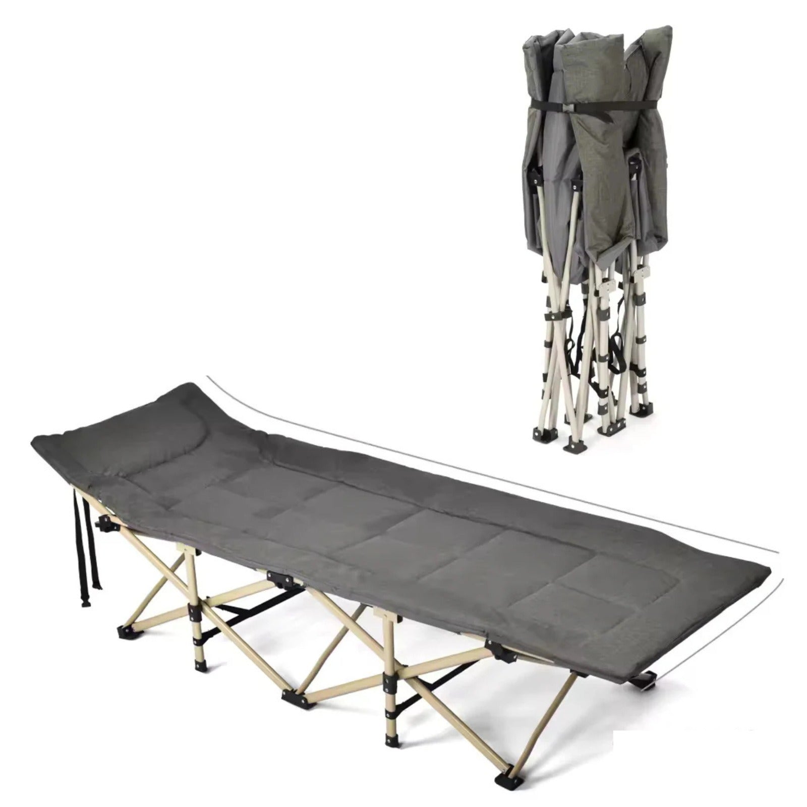 Folding Camping Bed with Mattress.
