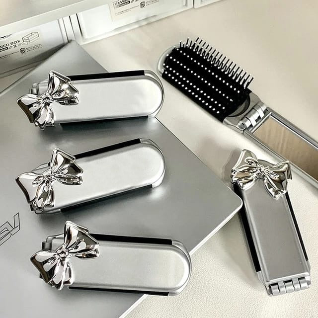 Folding Hair Combs with Mirror.