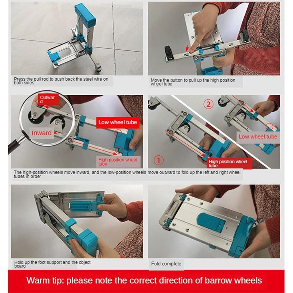 Steps of Using Stainless Steel Luggage Carrier.