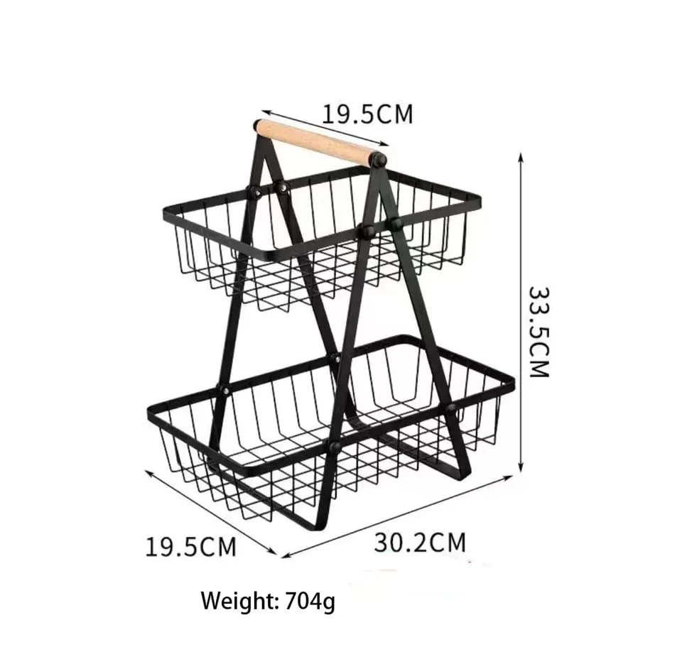 Size Of 2 Tier Fruit Display Stand