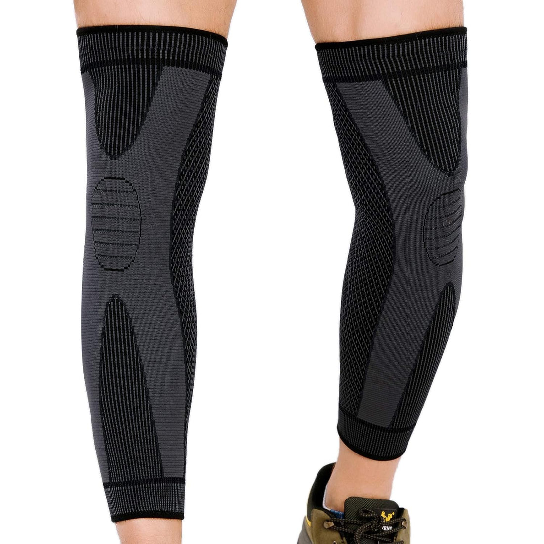 Full Leg Compression/support 2 Pcs Full Leg Compression Knee Support Sleeves - Leg Brace for Runnin