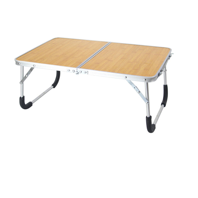 Portable Folding Mini Table in Bamboo Texture color 