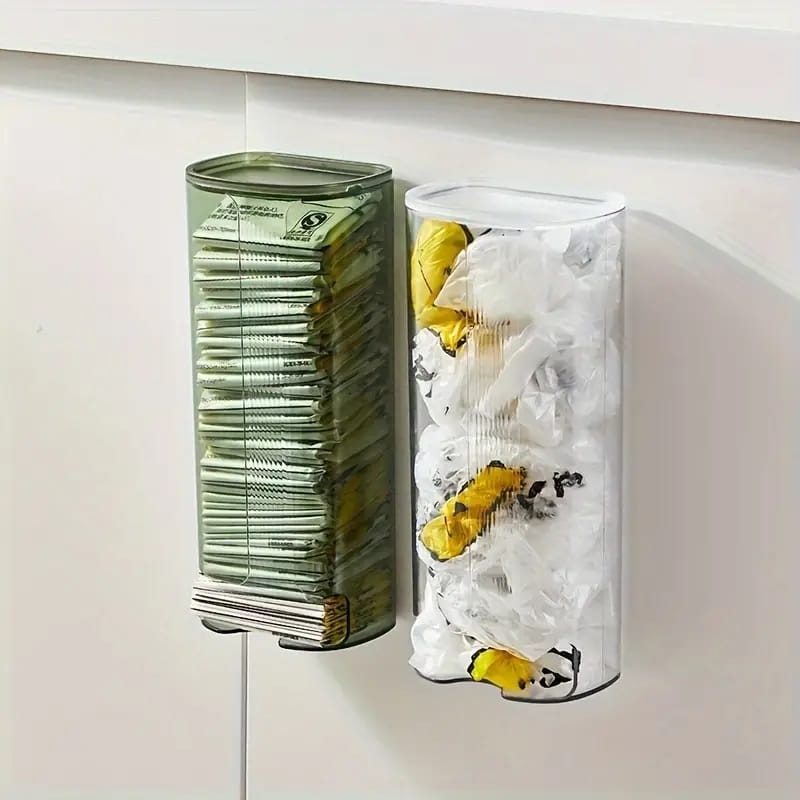 Wall-Mounted Undergarments Storage Box, Pull Out Storage Drawer Basket, Garbage Bag Organizer Wall-Mounted Undergarments Storage Box, Pull Out Storage Drawer Basket, Garbage Bag Organizer