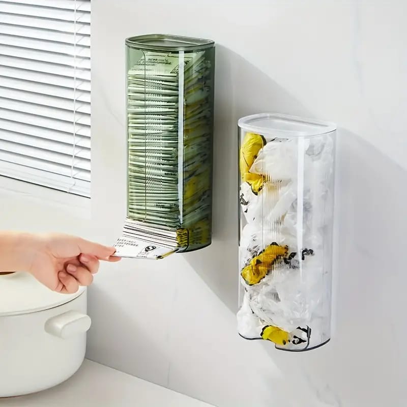 Wall-Mounted Undergarments Storage Box, Pull Out Storage Drawer Basket, Garbage Bag Organizer Wall-Mounted Undergarments Storage Box, Pull Out Storage Drawer Basket, Garbage Bag Organizer