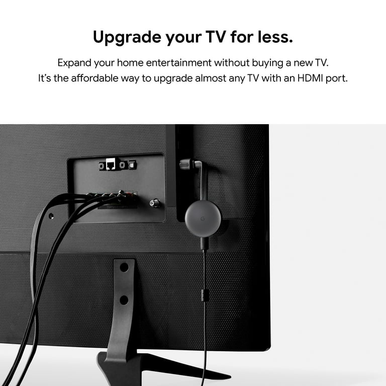 Google Chromecast 3rd Generation Media Streamer GA00439 plugged into a TV, unlocking seamless streaming and entertainment