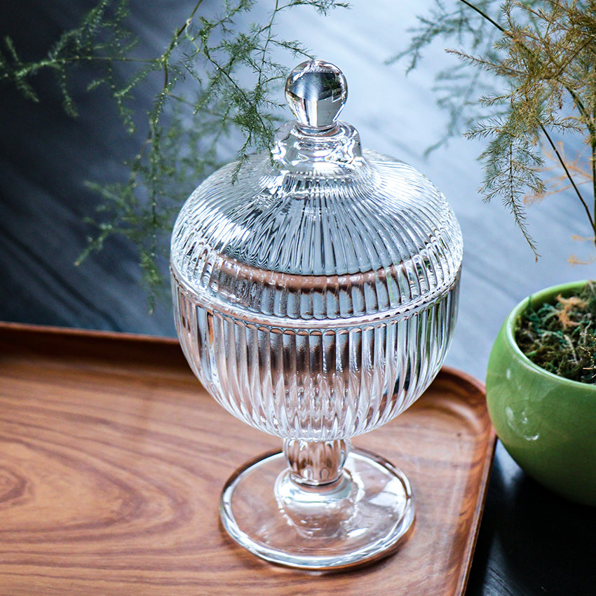 Glass Candy Jar with Lid.