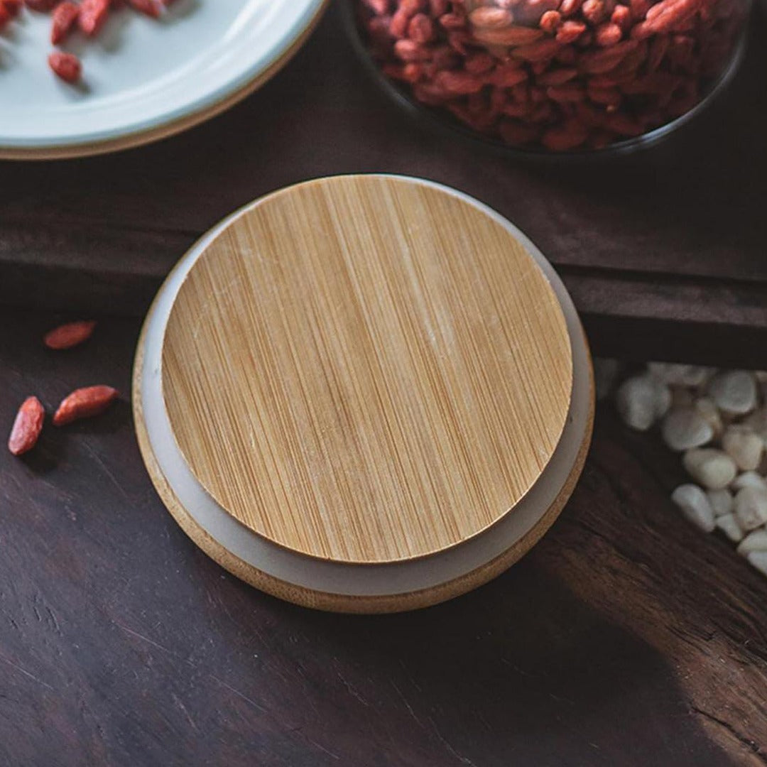 Lid Of a Glass Food Storage Jars.