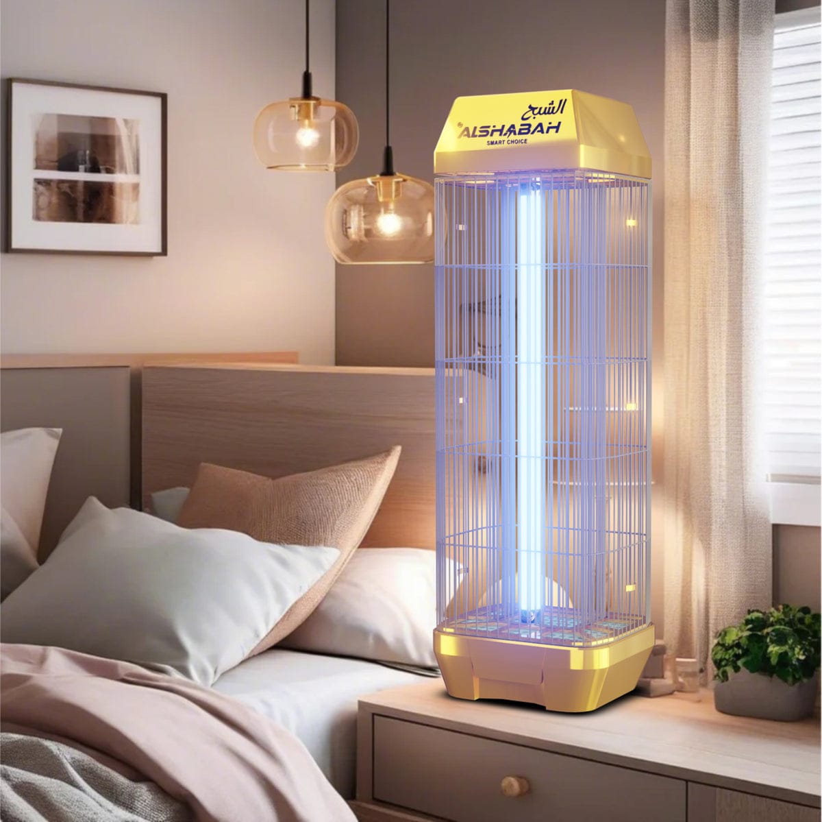 A Flying Insects Killer is Placed at Bedroom
