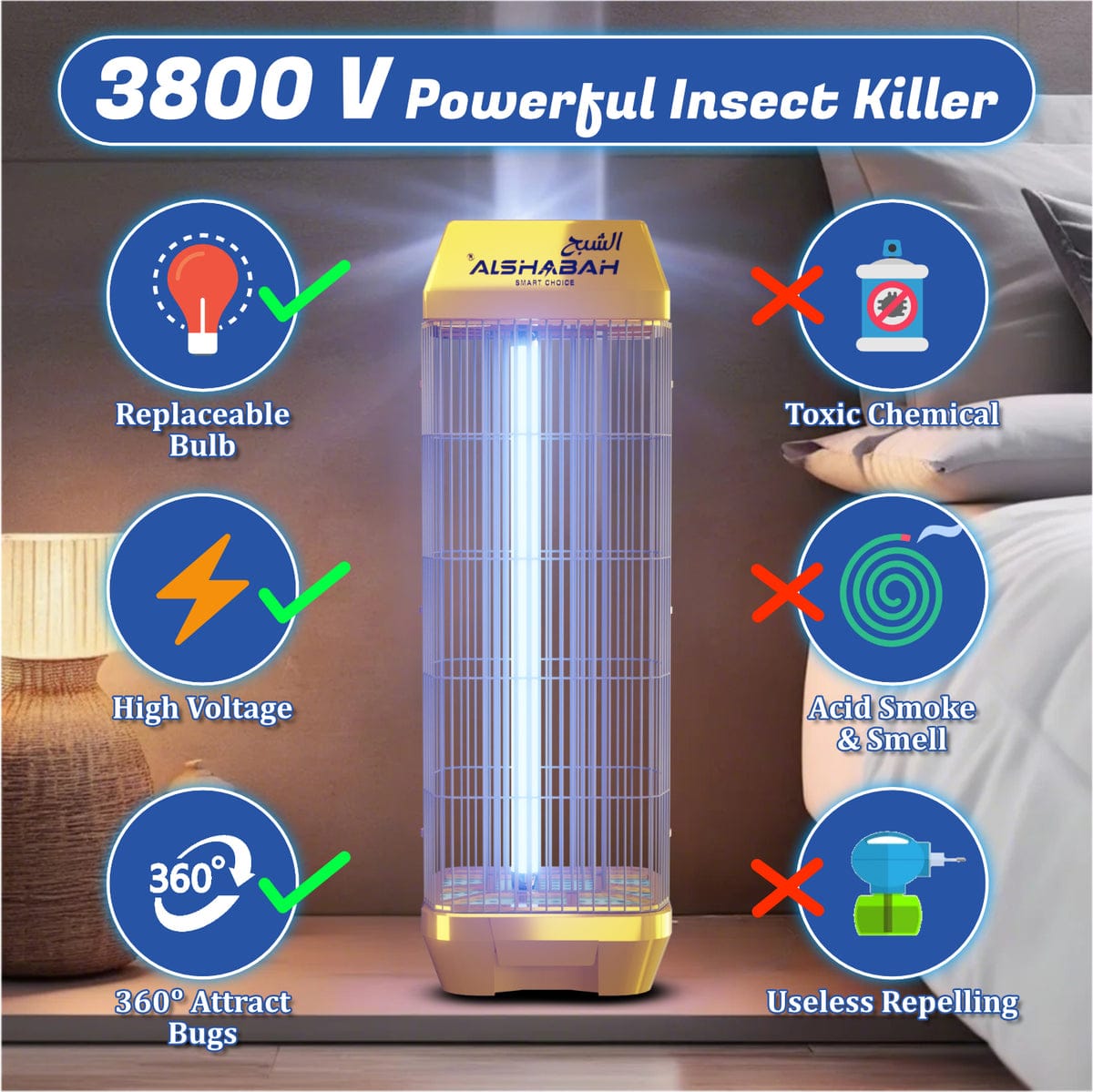 Features Of Flying Insects Killer.