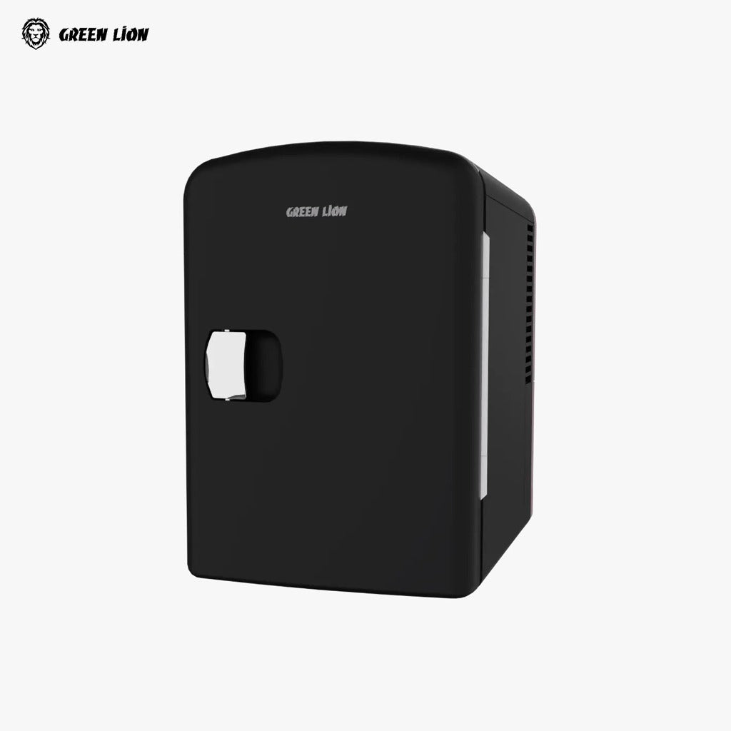 Green Lion 4L Mini Fridge with 'Green Lion' branding on a white background