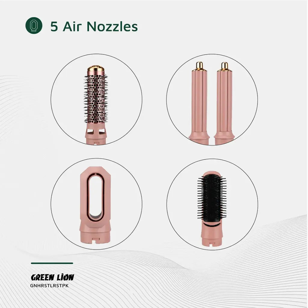 5 Air Nozzles Of Green Lion 5 - in -1 Professional Hair Styler.