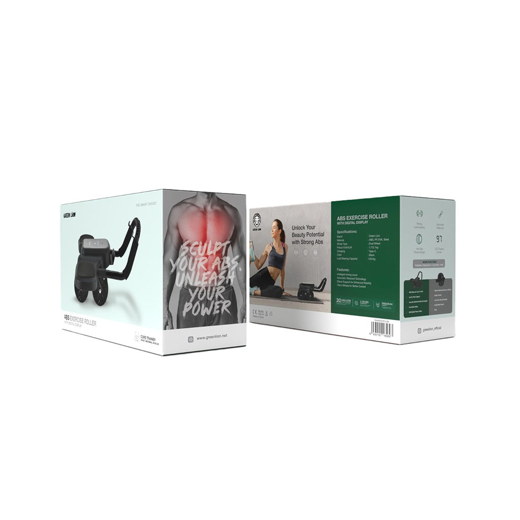 Green Lion ABS Exercise Roller with Digital Display Green Lion ABS Exercise Roller with Digital Display