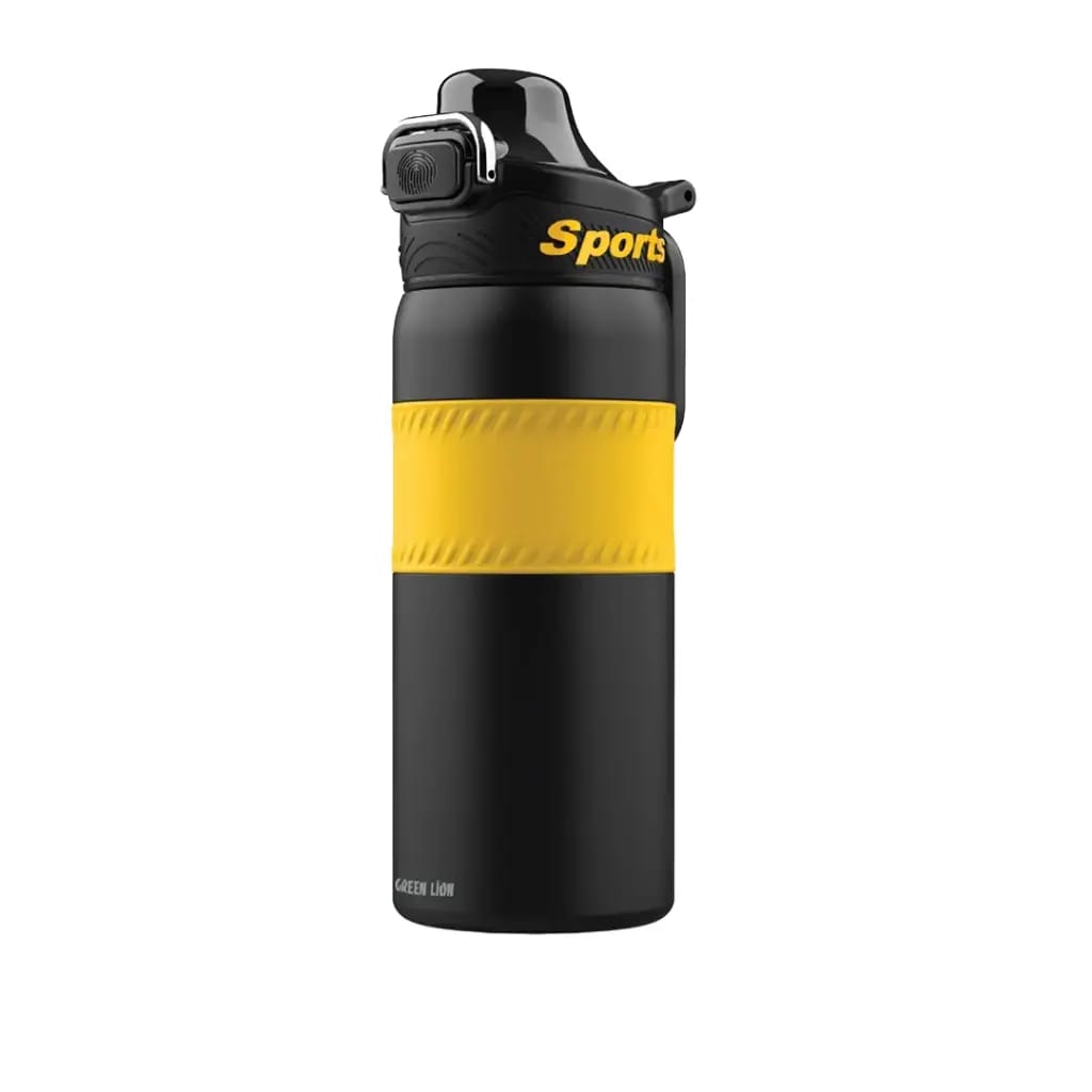 Green Lion Athlete Thermal Bottle in Yellow Color.