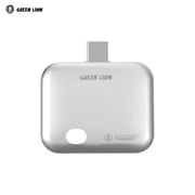 Green Lion Auto-Disconnect Smart Charger on a plain white background, with the brand logo also visible in the top-left corner.