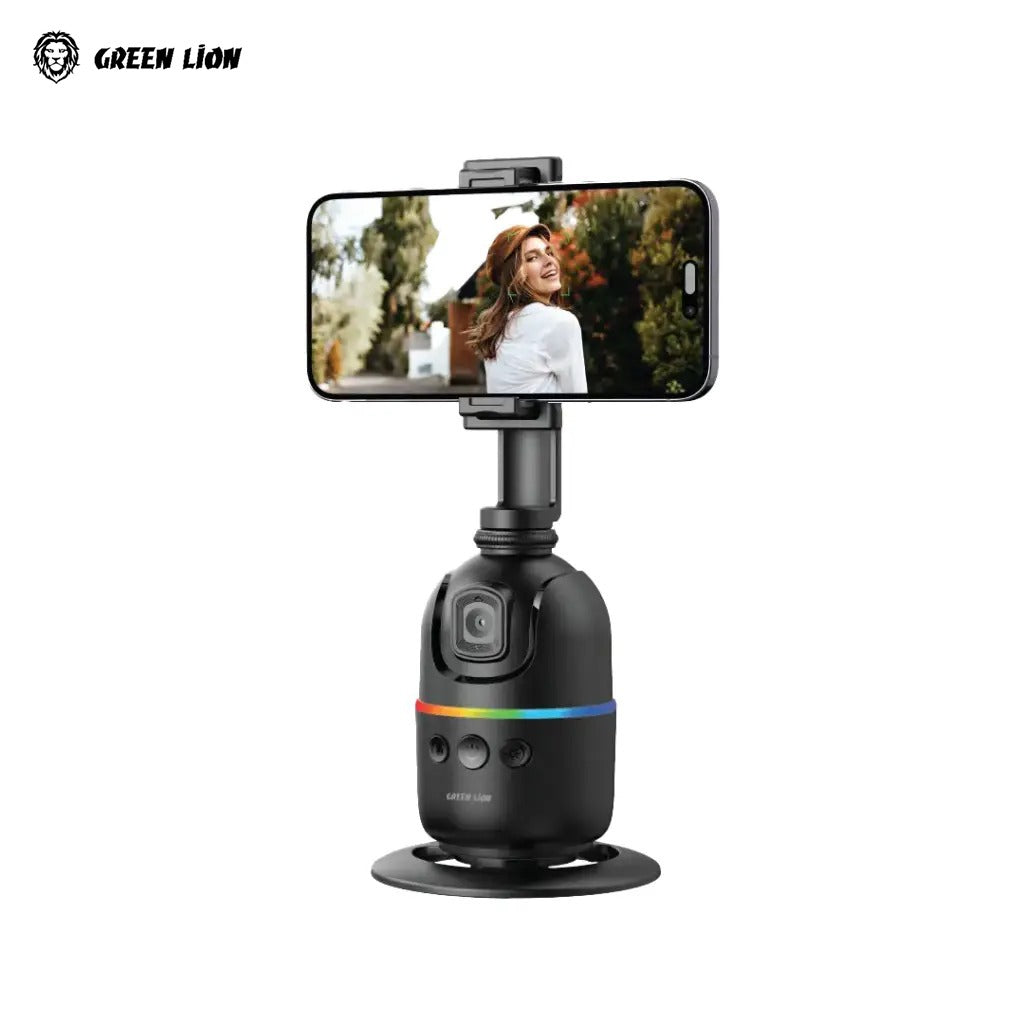 Green Lion AutoTrack Gimbal with Face Tracking, 360° Smart Phone Stabilizer - GL-SSK04 Green Lion AutoTrack Gimbal with Face Tracking, 360° Smart Phone Stabilizer - GL-SSK04