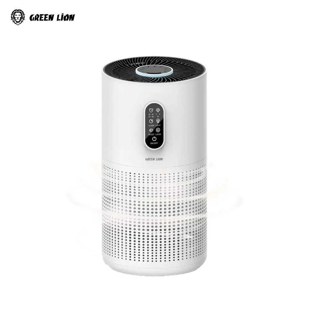 A Green Lion Compact Air Purifier.