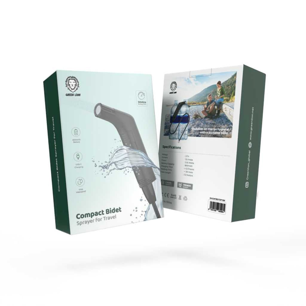 Package Of Green Lion Compact Bidet Sprayer.